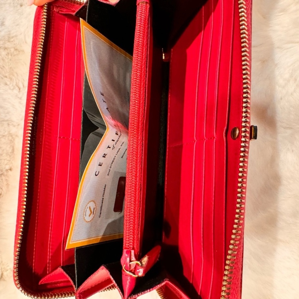 Saint laurent vintage pink calfskin continental wallet - Picture 14 of 15